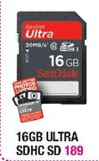 SanDisk Ultra SDHC SD-16GB