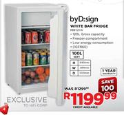 byD:sign White Bar Fridge-120L