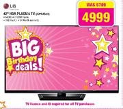 LG 42" HDR Plasma TV