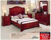 Grace 4 Piece Sleigh Bedroom Suite