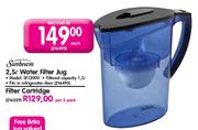 Sunbeam Water Filter Jug-2.5Ltr Each