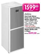 Sunbeam Hot/Cold Mirror Finish Free Standing Water Dispenser-Each