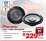 Pioneer 6" Dual Cone Speakers-Per Pair