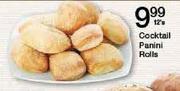 Cocktail Panini Rolls-12's