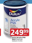 Dulux Acrylic PVA Matt-5Ltr Each