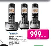 Panasonic Model:K-TG 2513 Trio Phone-Each