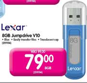 Lexar 8GB Jumpdrive V10-Each