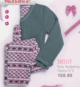 Shelley Grey Hedgehog Fleece PJ's