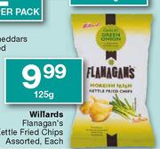 Wiffards Flanagan's Kettle Fried Chips Assorted,Each-125g
