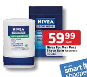 Nivea For Men Post Shave Balm Assorted-100ml Each