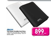Mecer 1TB Classic Portable Hard Drive-Each