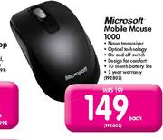 Microsoft Mobile Mouse 1000-Each