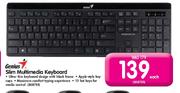 Genius Slim Multimedia Keyboard-Each
