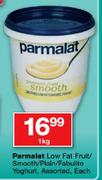Parmalat Low Fat Fruit/Smooth/Plain/Fabulite Yoghurt Assorted-1Kg Each