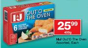I&J Out'O The Oven Assorted-400g Each
