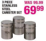 3 Piece Stainless Steel Canister Set-Per Set