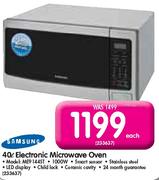 Samsung 40L Electronic Microwave Oven(ME9144ST)