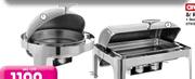 6.8Ltr Stainless Steel Roll Top Chafing Dish