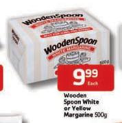 Wooden Spoon White Or Yellow Margarine-500g Each