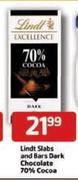 Lindt Slabs & Bars Dark Chocolate 70% Cocoa