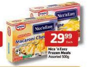 Nice'n Easy Frozen Meals Assorted-500g Each