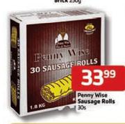 Penny Wise Sausage Rolls-30's
