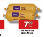 PnP Spreads Assorted-125g Each