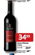Asara Ebony-750ml Each