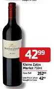 Kleine Zalze Merlot-750ml Each