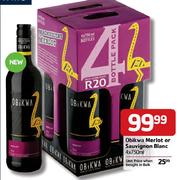 Obikwa Merlot Or Sauvignon Blanc-4X750ml