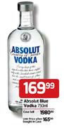 Absolut Blue Vodka-750ml Each