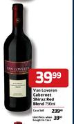 Van Loveren Cabernet Shiraz Red Blend-750ml Each
