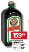 Jagermeister Liqueur-750ml Each