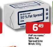 PnP No Name Fat Spread Lite Brick-500g 