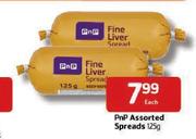 PnP  Assorted Spreads-125g Each