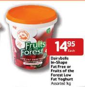 Dairybelle  In-Shape Fat Free Or Fruits Of The Forest Low Fat Yoghurt Assorted-1Kg Each