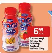 Danone Yogi Sip Low Fat Drinking Yoghurt Assorted - 300g Each