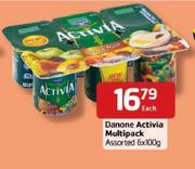 Danone-Activia Multipack Assorted-6x100g Each