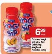 Danone Yogi-Sip Low Fat Drinking Yoghurt Assorted-300g Each