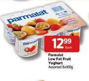 Parmalat Low-Fat Fruit Yoghurt Assorted-6x100G Each