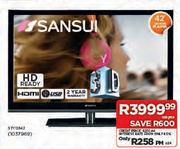 Sansui 42" (107cm) 3D HD Ready Plasma TV (STY0342)