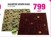 Assorted Woven Rugs-1.8 x 2.8m Each