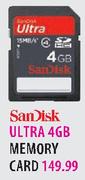 SanDisk Ultra 4GB Memory Card