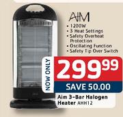Aim 3-Bar Halogen Heater-AHH12