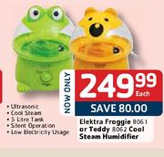 Elektra Froggie 8061 Or Teddy 8062,Cool Steam Humidifier Each