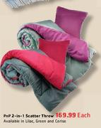 Pnp 2-In-1 Scatter Throw Each