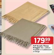 Pnp Acrylic Throw Fringed-150x200cm Each