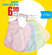 Babies' Towelling Bibs-Each