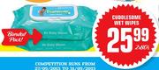 Cuddlesome Wet Wipes-2x80's 