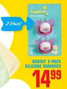 Babies' 2-Pack Silicone Dummies